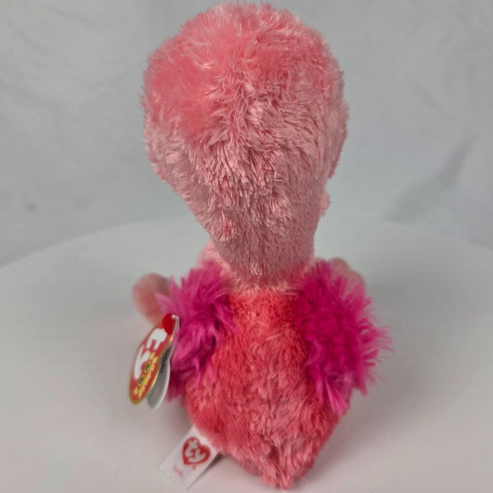NWT Ty Beanie Boos Gilda the Flamingo 6" Size Plush - Picture 3 of 9